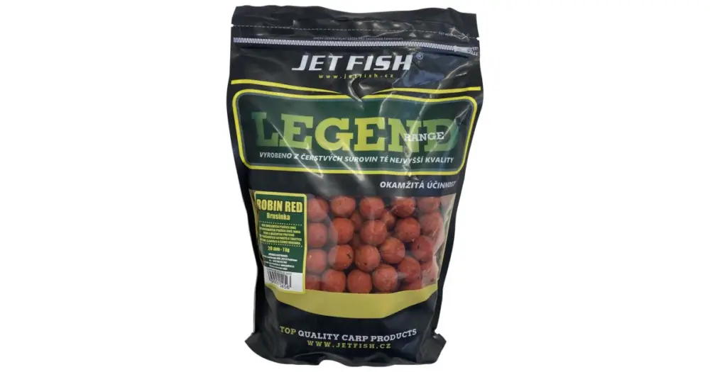 Jet Fish Boilie LEGEND Robin red + A.C. brusinka Speciální Cena
