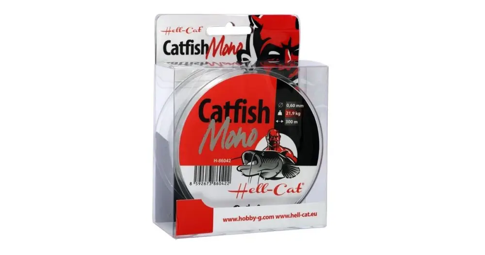 Nejprodávanější Hell-Cat Vlasec Catfish Mono Clear 300 m-Průměr 0,65 mm / Nosnost 34,7 kg