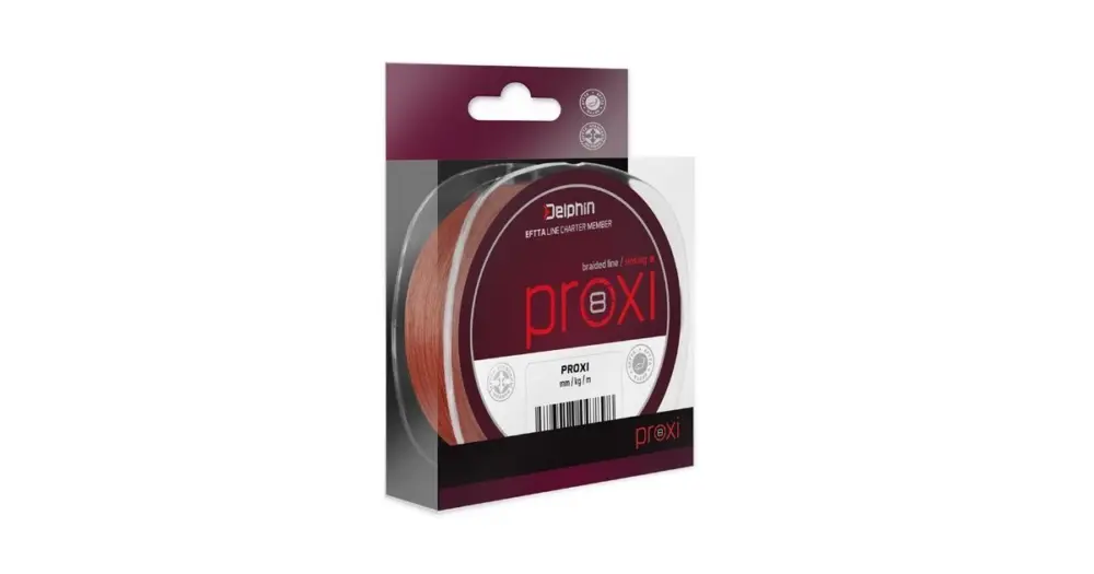 Delphin Splétaná Šňůrka Proxi 8-Průměr 0,08 mm / Nosnost 10,6 lb / Návin 130 m Finální Výprodej