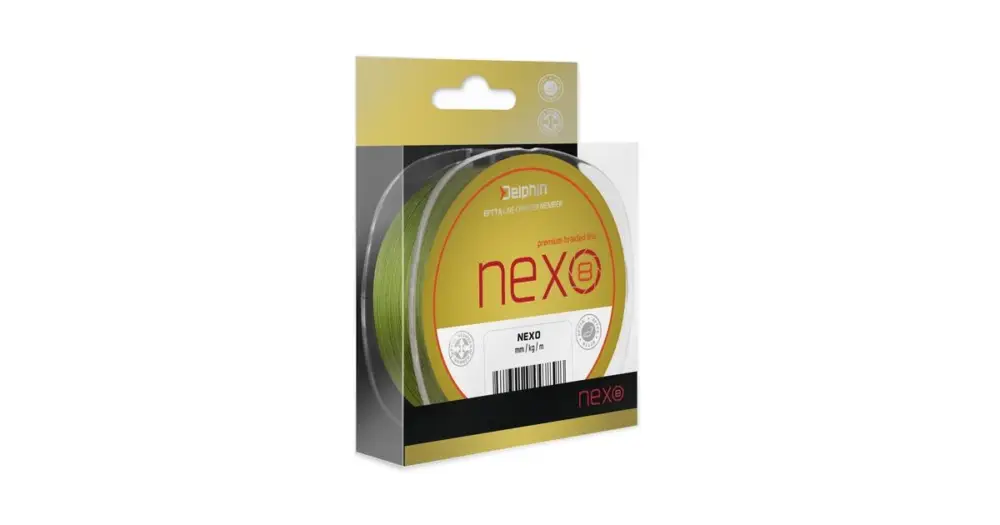 Cenová Bomba Delphin Splétaná Šňůrka Nexo 8 Green-Průměr 0,20 mm / Nosnost 31,9 lb / Návin 300 m
