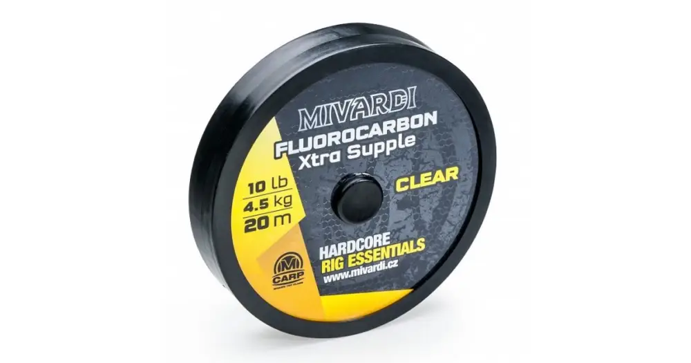 Mivardi Fluorocarbon Xtra Supple Čirý 20 m-Nosnost 10 lb Speciální Cena