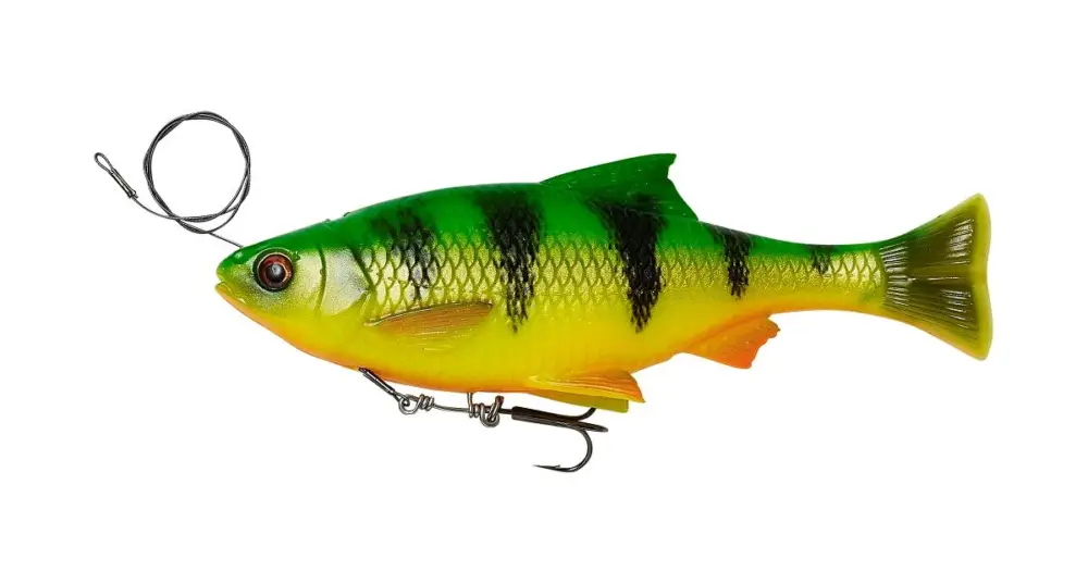 Víkendová Akce Savage Gear Gumová Nástraha 4D Line Thru Pulse Tail Roach Firetiger-18 cm 90 g