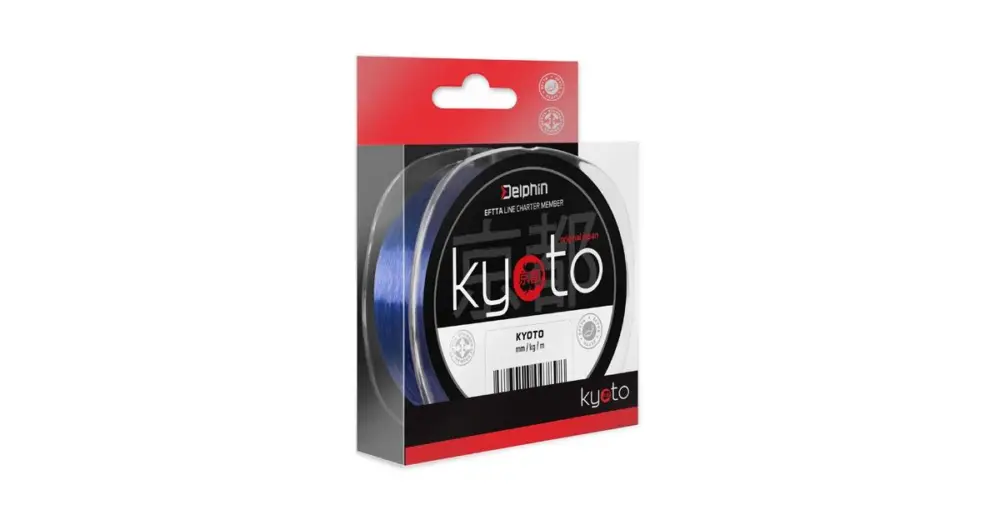 Delphin Vlasec Monofil Kyoto Modrý-Průměr 0,148 mm / Nosnost 4,5 lb / Návin 300 m Expresní Doručení