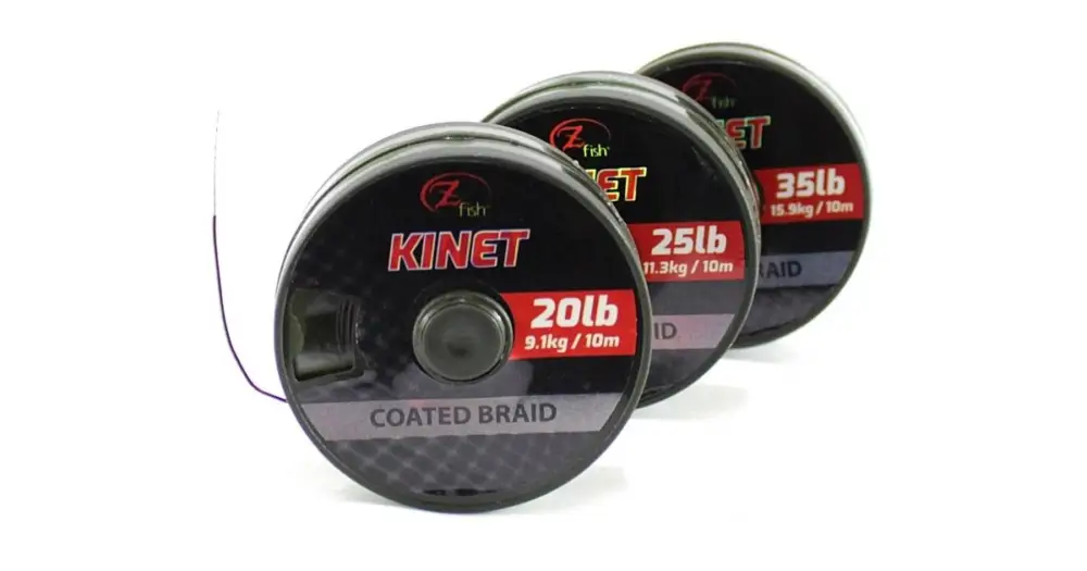 Zfish Šňůrka Kinet Coated Braid Hnědá 10 m-Průměr 20 lb / Nosnost 9 kg Aktuální