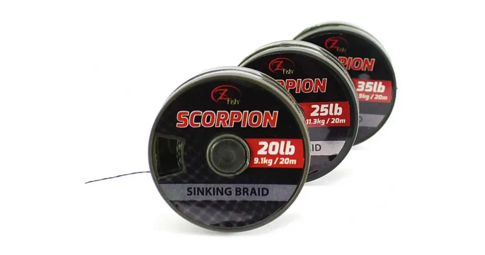 Zfish Šňůrka Scorpion Sinking Braid Camou 20 m-Průměr 20 lb / Nosnost 9 kg Super Cena