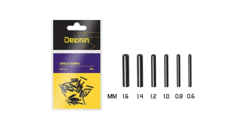 Pouze Dnes Delphin Crimpy Single Crimps 40 ks-1,4 mm