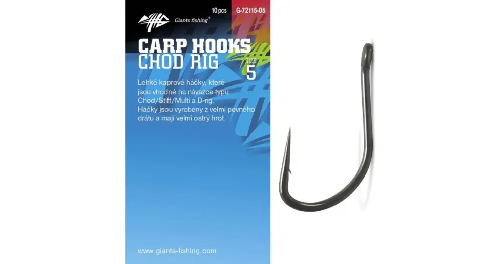 Aktuální Giants Fishing Háček S Očkem Chod Rig 10 ks-Velikost 2