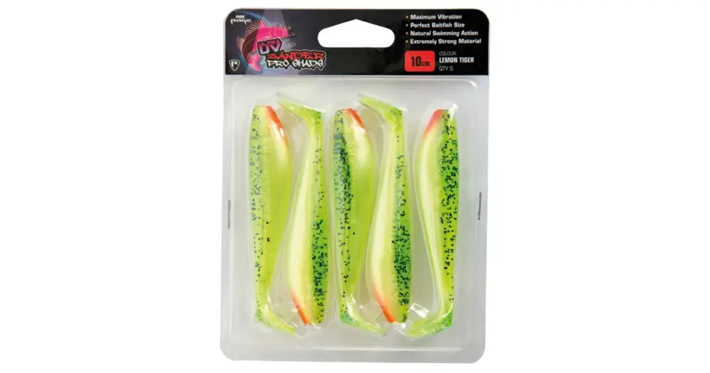 Zlevněný Fox Rage Gumová Nástraha Zander Pro Ultra UV Lemontiger-12 cm 5 kusu