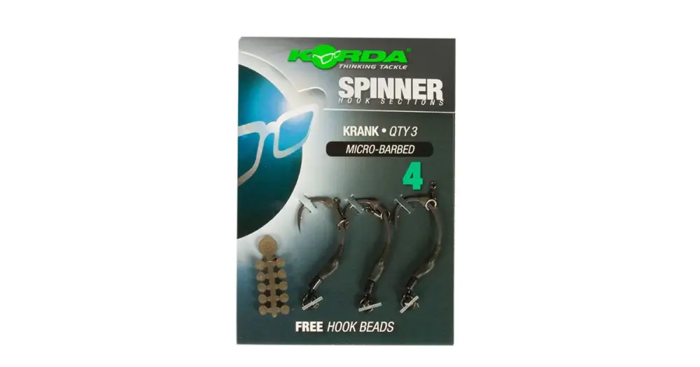 Omezená Nabídka Korda Háčky Spinner Hook Sections Krank-Velikost 6