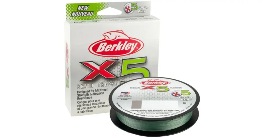 Berkley Splétaná Šňůra X5 Low Vis Green 150 m-Průměr 0,12 mm / Nosnost 12,1 kg Nejlepší Cena