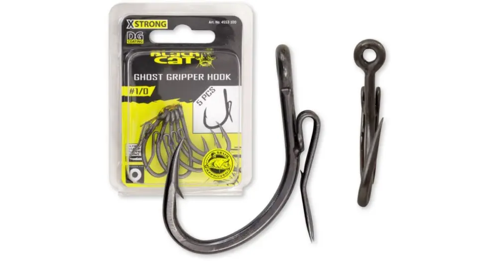 Black Cat Háček Ghost Gripper DG Coating 5 ks-Velikost 3/0 Levný