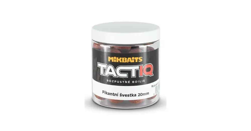 Kup Teď Mikbaits Rozpustné Boilies Tactiq Pikantní Švestka 250 ml - 20 mm