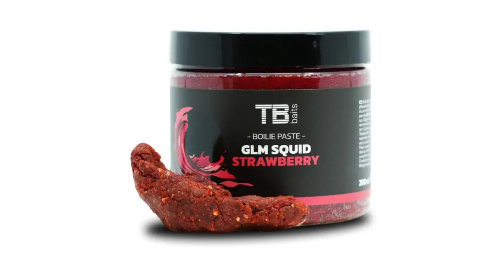 Výhodná Nabídka TB Baits Obalovací Pasta GLM Squid Strawberry 200 ml