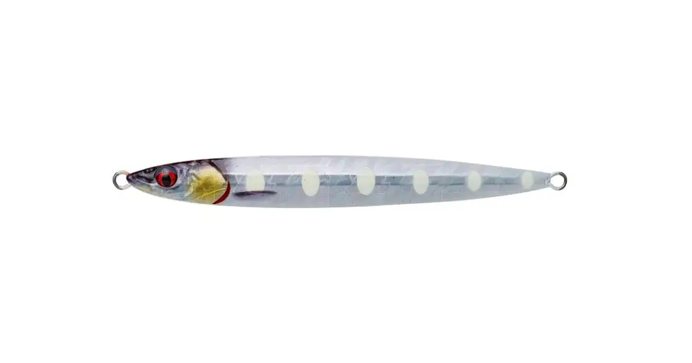 Sleva Savage Gear Pilker Slim Jig Minnow Bone White Glow PHP - 14 cm 80 g