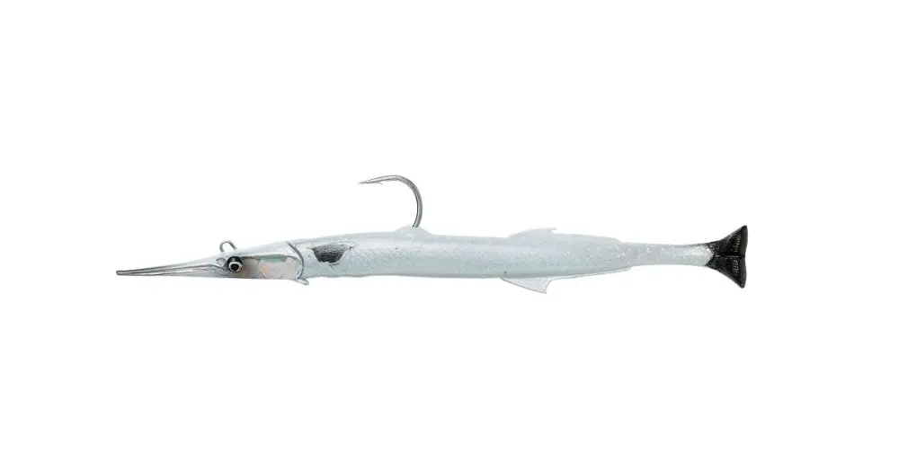 Savage Gear Gumová Nástraha 3D Needlefish Pulse Tail Pink Pearl White Silver - 14 cm 12 g Autentický