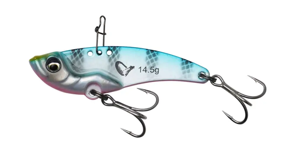 Savage Gear Wobler Vib Blade Blue Pink Stripes - 4,5 cm - 8,5 g-Délka - 4,5 cm - Hmotnost - 8,5 g Top Prodej