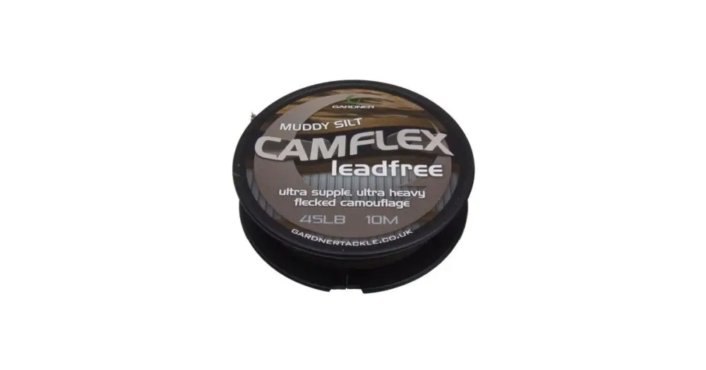 Rychlé Dodání Gardner Bezolovnatá Šnůrka Camflex Leadfree 10 m - Muddy Silt - 65 lb