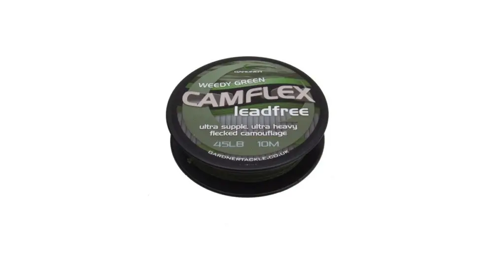 Gardner Bezolovnatá Šnůrka Camflex Leadfree 10 m Weedy Green Časově Omezené