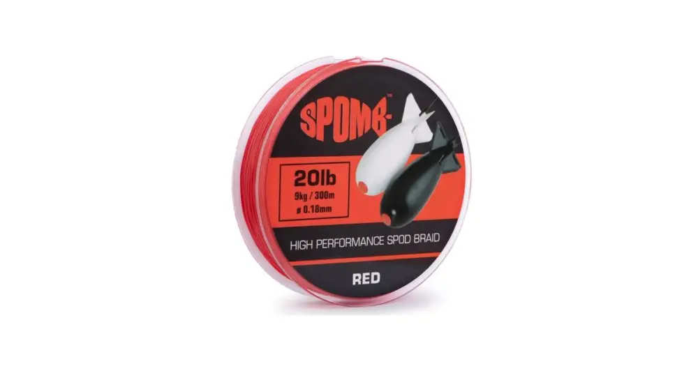 Super Cena Spomb Splétaná Šňůra Braid Red 300 m - 0,18 mm - 9 kg
