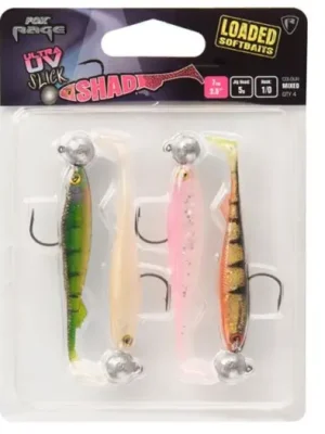 Značkový Fox Rage Gumová Nástraha UV Slick Shad Loaded - 11 cm 10 g