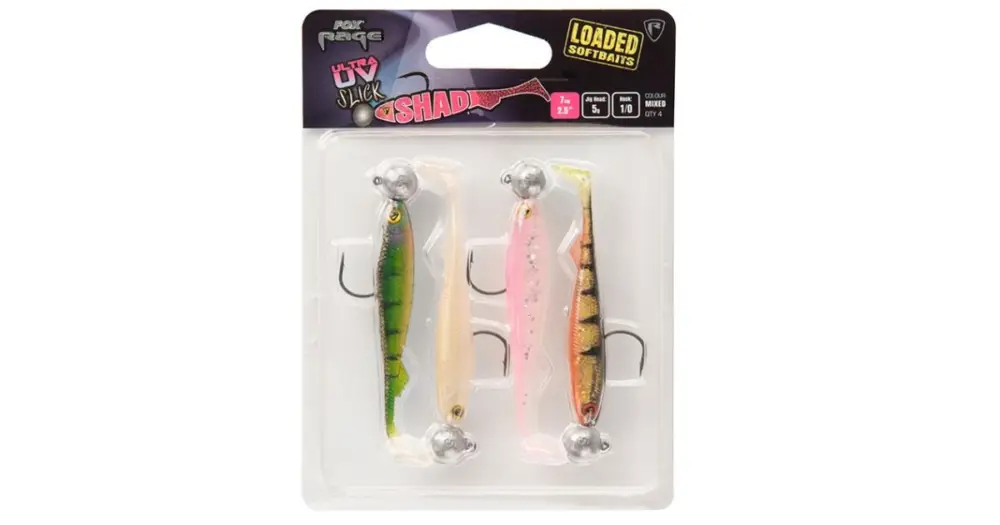 Značkový Fox Rage Gumová Nástraha UV Slick Shad Loaded - 11 cm 10 g