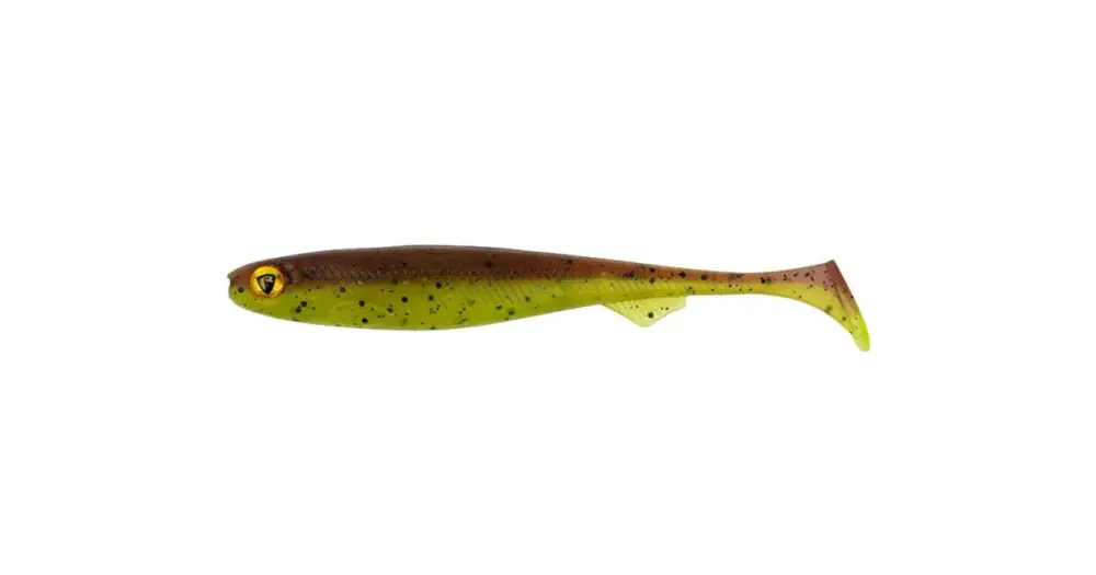 Omezená Nabídka Fox Rage Gumová Nástraha Slick Shad UV Green Pumpkin - 13cm
