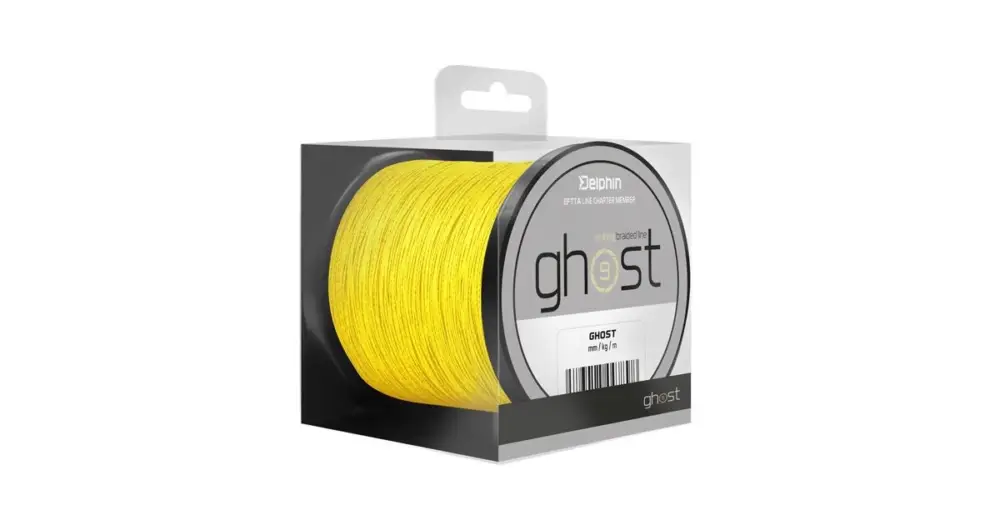 Delphin Splétaná Šňůra Ghost 8+1 Žlutá - 0,33 mm - 40 lb - 200 m Cenově Výhodný