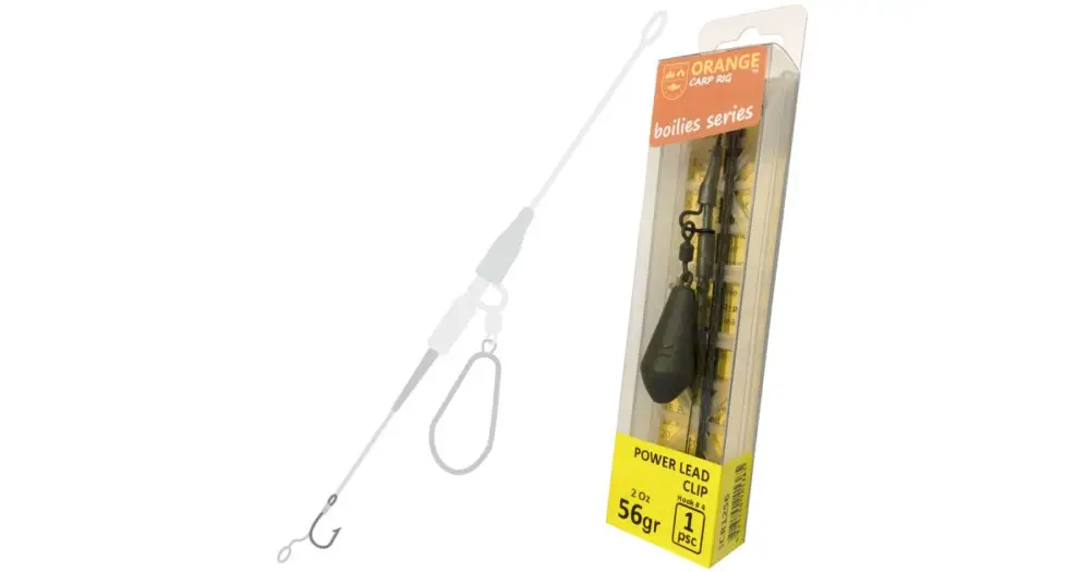 Life Orange Carp Rig Power Lead Clip - 56 g Levný