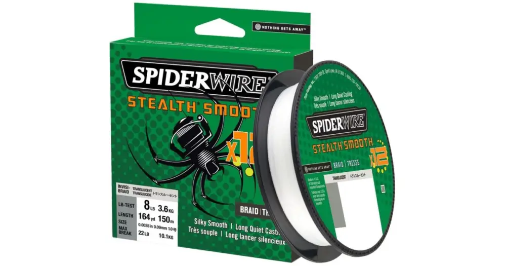 Spiderwire Splétaná Šňůra Stealth Smooth 12 Průhledná 150 m - 0,09 mm 7,5 kg Originální