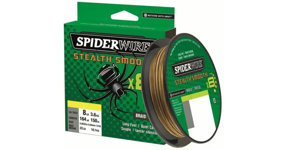 Přímo Od Výrobce Spiderwire Splétaná Šňůra Stealth Smooth 8 Camo 150 m - 0,11 mm 10,3 kg