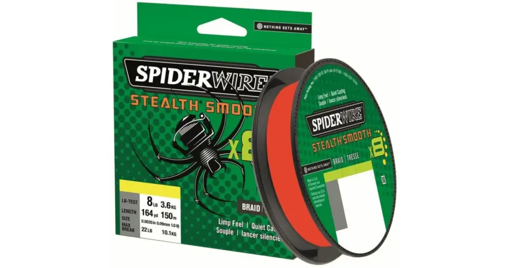 Spiderwire Splétaná Šňůra Stealth Smooth 8 Červená 150 m - 0,06 mm 5,4 kg Zlevněný
