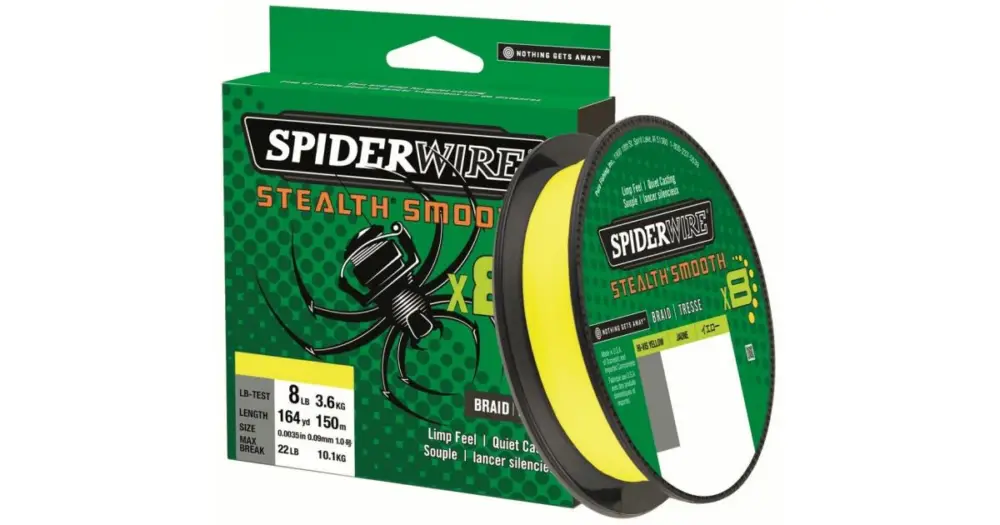 Spiderwire Splétaná Šňůra Stealth Smooth 8 Žlutá 150 m - 0,06 mm 5,4 kg Časově Omezené