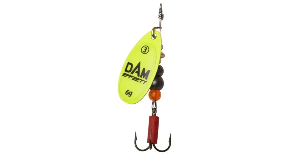 Dam Třpytka Effzett Fluo Spinner Yellow Časově Omezené