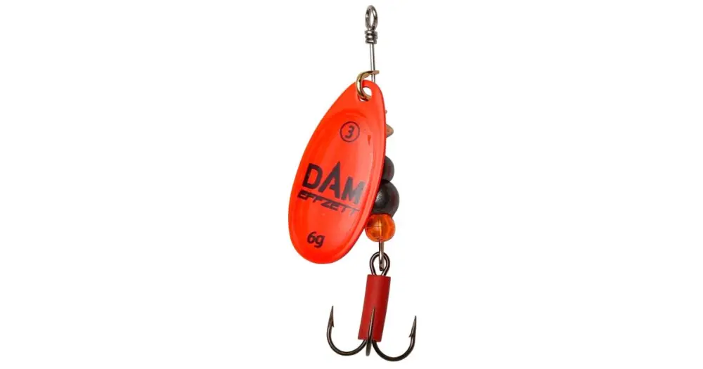Dam Třpytka Effzett Fluo Spinner Red - Velikost 6 Hmotnost 20 g Značkový
