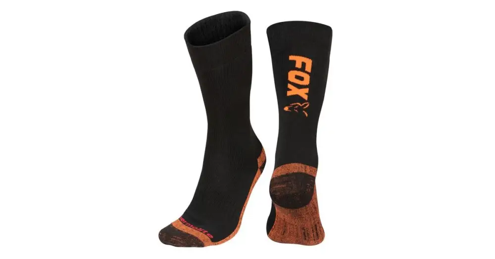 Fox Ponožky Collection Black Orange Thermolite long sock - 40-43 Sezónní Sleva