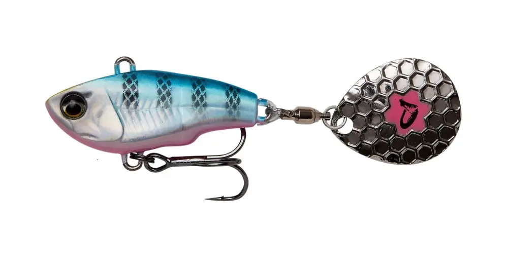 Savage Gear Fat Tail Spin Sinking Blue Silver Pink - 8 cm 24 g Expresní Doručení