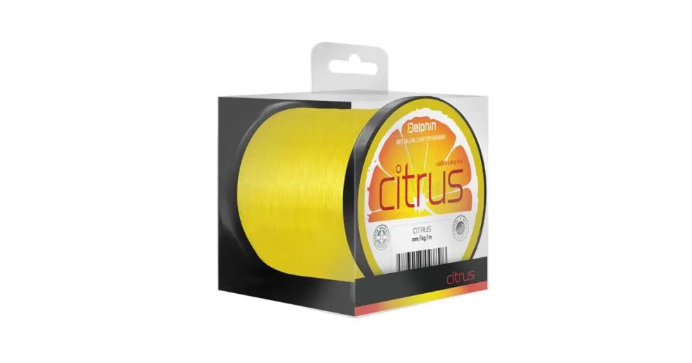 Akční Cena Delphin Vlasec Citrus Žlutý - Průměr 0,30 mm / Nosnost 6,8 kg / Návin 600 m