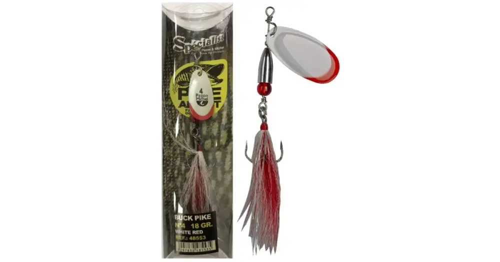 Pezon&Michel Třpytka Buck Pike White Red - 20 g Aktuální