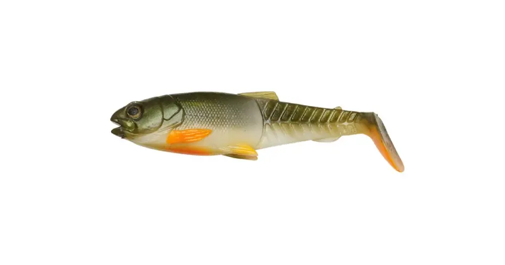 Savage Gear Gumová Nástraha Craft Cannibal Paddletail Olive Pearl Hot Orange - 10,5 cm 12 g Super Cena