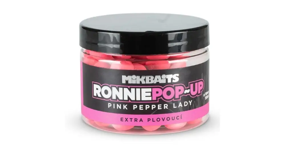 Nakupujte Hned Mikbaits Plovoucí Boilie Ronnie Pink Pepper Lady 150 ml - 14 mm