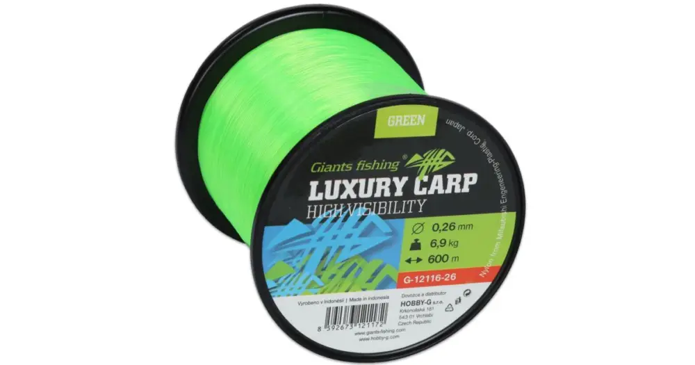 Giants Fishing Vlasec Luxury Carp High Visibility Green - Průměr 0,30 mm / Nosnost 9,3 kg / Návin 1400 m Sleva