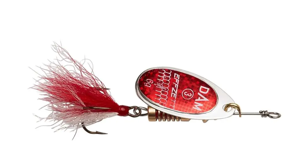 Víkendová Akce Dam Třpytka Effzett Standard Spinner Dressed Reflex Red - Velikost 2 Hmotnost 4 g