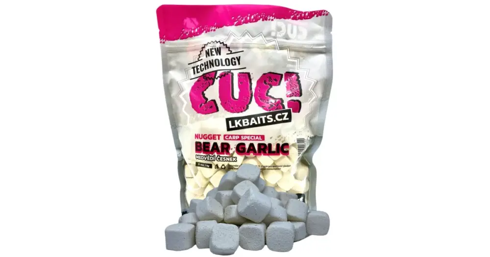 Akční Nabídka LK Baits CUC Nugget Carp Garlic Bear 1 kg - 17 mm