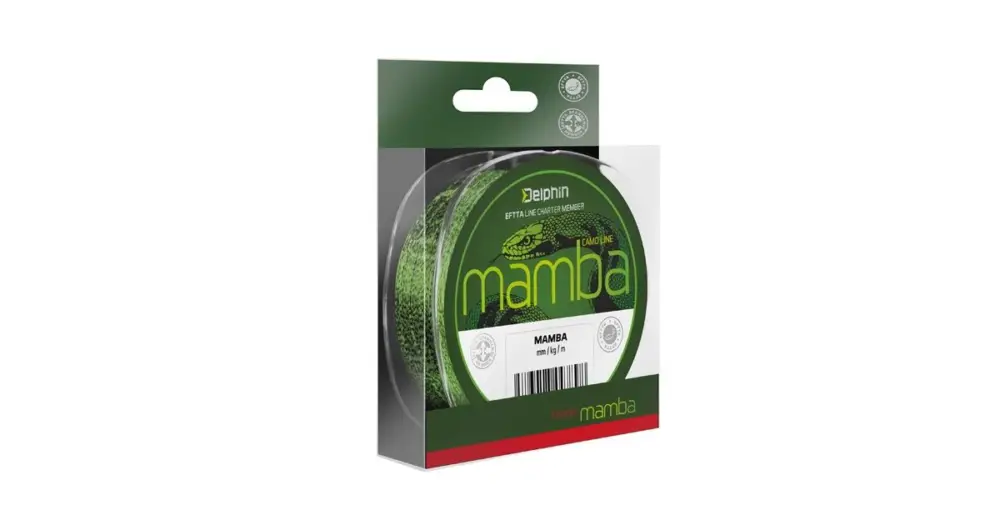 Delphin Vlasec Mamba Feeder Kamufláž - Průměr 0,26 mm / Nosnost 11,4 lbs / Návin 200 m Objednat Nyní
