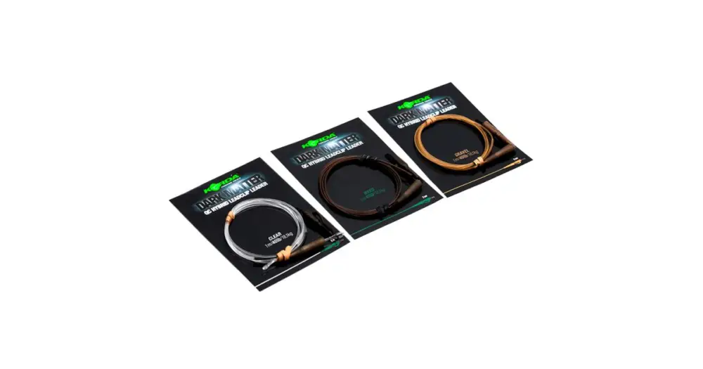 Ověřený Korda Koncová Montáž Dark Matter Leader QC Hybrid Clip 100 cm 18,1 kg - Weed