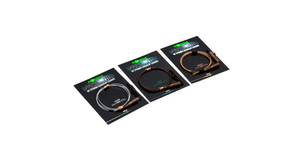 Doprava Zdarma Korda Koncová Montáž Dark Matter Leader QC Hybrid Clip 50 cm 18,1 kg - Weed