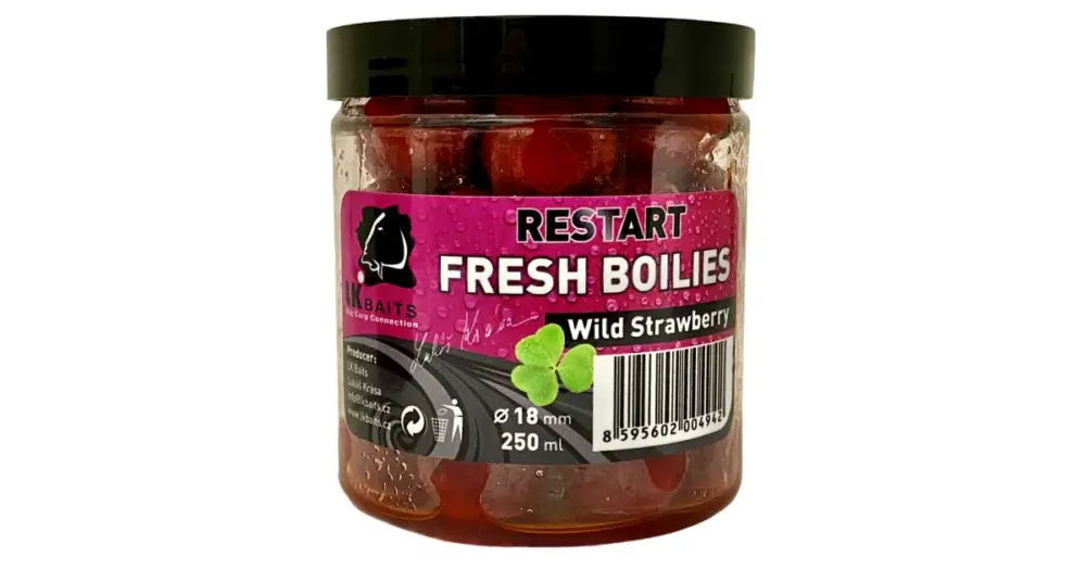 Ověřený LK Baits Boilie Fresh Restart Wild Strawberry