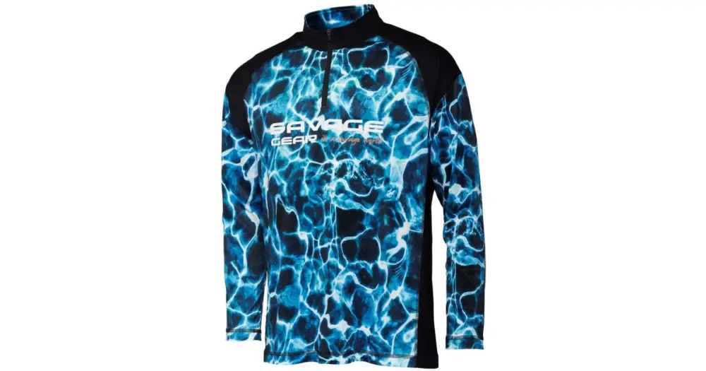 Časově Omezené Savage Gear Tričko Marine UV Long Sleeve Tee Sea Blue - L
