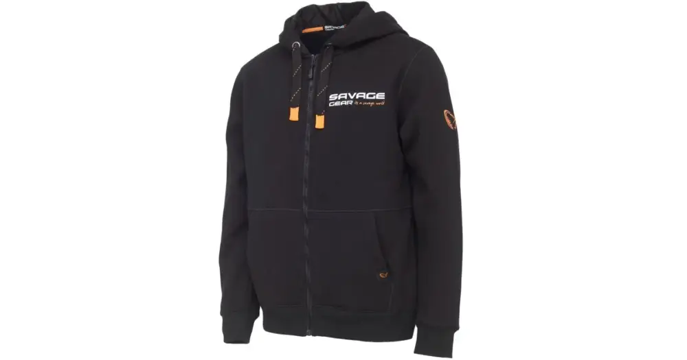 Bezpečná Platba Savage Gear Mikina Urban Zip Hoodie Black INK