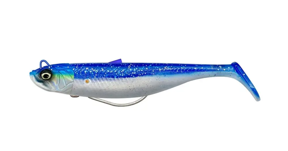 Savage Gear Gumová Nástraha Minnow Weedless Blue Pearl Silver - 10 cm 16 g Speciální Cena